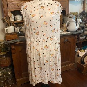 Torrid polka dot floral tunic size 3